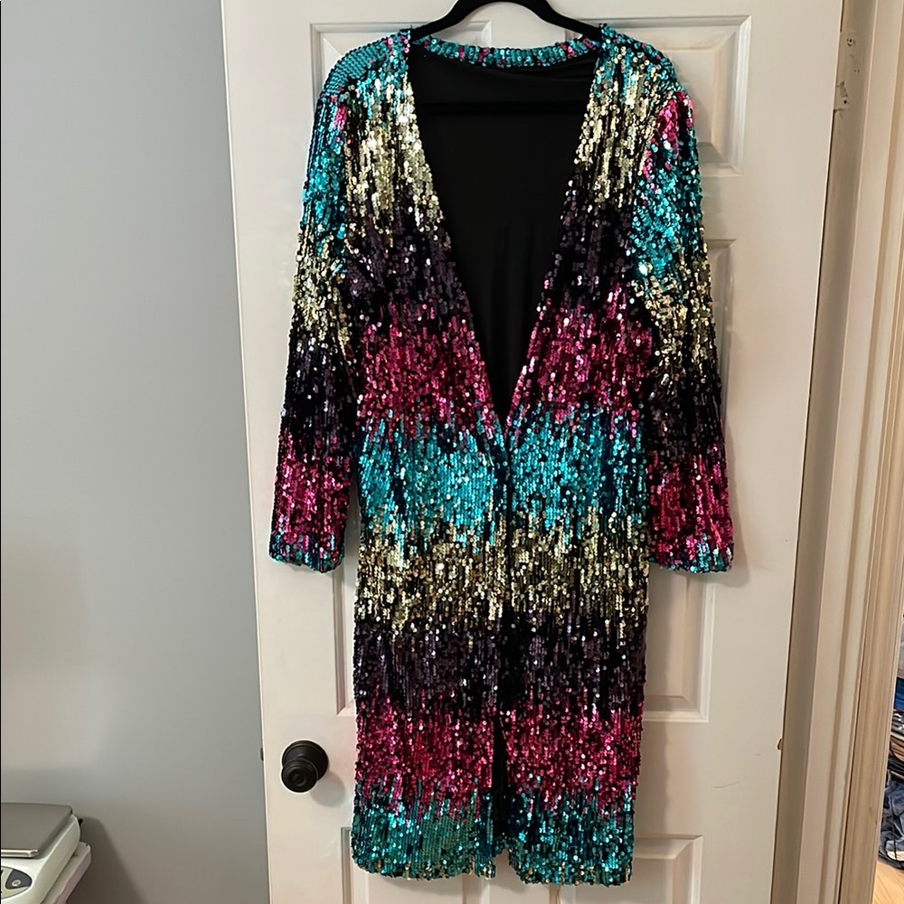 Vibrant Sequin Blazer